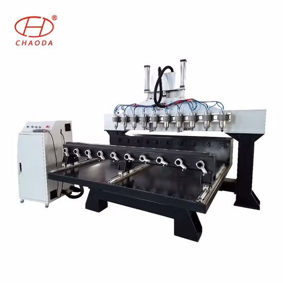 Multi Heads Wood Working CNC Router with 4 Axis Controller