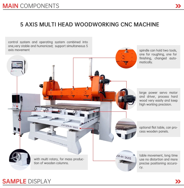 Quality Multi Heads CNC Router for 3D Wood Relief Carving for Sale